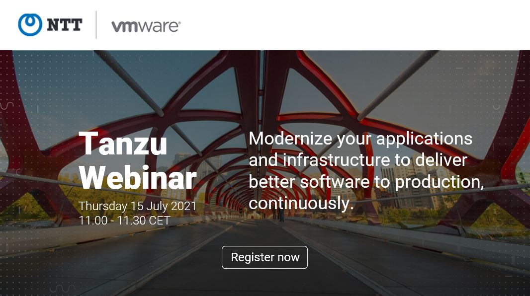 Tanzu Webina - Mordernize your applications and infrastructure ...